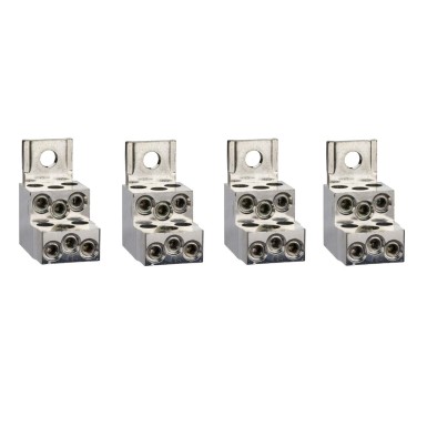 LV429249 - Aluminium bare cable connectors, ComPact NSX, for 6 cables 1.5 mmІ to 35 mmІ, 250 A, set of 4 parts - Schneider Electric - Aluminium bare cable connectors, ComPact NSX, for 6 cables 1.5 mmІ to 35 mmІ, 250 A, set of 4 parts - Schneider Electric - 0