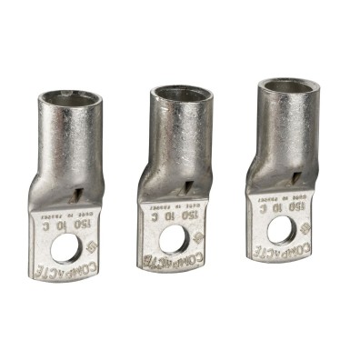 LV429253 - Crimp lugs for copper cable, ComPacT NSX100/250, 150mmІ, set of 3 parts - Schneider Electric - Crimp lugs for copper cable, ComPacT NSX100/250, 150mmІ, set of 3 parts - Schneider Electric - 0