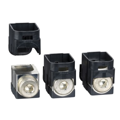 LV429259 - Aluminium bare cable connectors, ComPact NSX, EasyPact CVS, for 1 cable 120 mmІ to 185 mmІ, 250 A, s - Schneider Electric - Aluminium bare cable connectors, ComPact NSX, EasyPact CVS, for 1 cable 120 mmІ to 185 mmІ, 250 A, s - Schneider Electric - 0