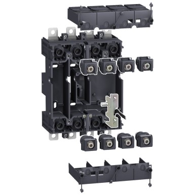 LV429267 - Plug in base, ComPact NSX 100/160/250, front/rear connected, 4 poles - Schneider Electric - Plug in base, ComPact NSX 100/160/250, front/rear connected, 4 poles - Schneider Electric - 0