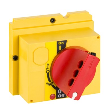 LV429339 - Direct rotary handle, ComPact NSX 100/160/250, red handle on yellow front, IP40 - Schneider Electric - Direct rotary handle, ComPact NSX 100/160/250, red handle on yellow front, IP40 - Schneider Electric - 0