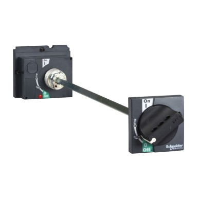 LV429343 - Extended rotary handle, ComPact NSX 100/160/250 withdrawable, black handle, telescopic shaft length 248mm to 600mm, IP55 - Schneider Electric - Extended rotary handle, ComPact NSX 100/160/250 withdrawable, black handle, telescopic shaft length 248mm to 600mm, IP55 - Schneider Electric - 0