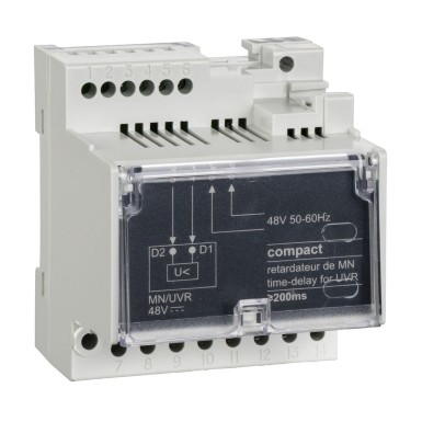 LV429426 - MN delay unit, ComPacT NSX/NSXm, fixed time delay 200ms, 48VAC 50/60Hz, spare part - Schneider Electric - MN delay unit, ComPacT NSX/NSXm, fixed time delay 200ms, 48VAC 50/60Hz, spare part - Schneider Electric - 0