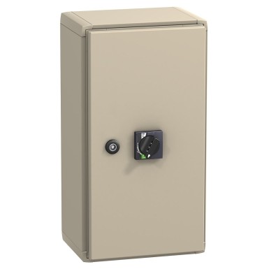 LV431215 - Steel enclosure, ComPact NSX100/160, with black extended rotary handle, IP55, IK08 - Schneider Electric - Steel enclosure, ComPact NSX100/160, with black extended rotary handle, IP55, IK08 - Schneider Electric - 0