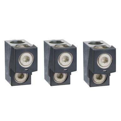 LV432481 - Aluminium bare cable connectors, ComPacT NSX, for 2 cables 35mmІ to 240mmІ, 630A, set of 3 parts - Schneider Electric - Aluminium bare cable connectors, ComPacT NSX, for 2 cables 35mmІ to 240mmІ, 630A, set of 3 parts - Schneider Electric - 0