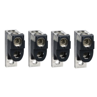 LV432482 - Aluminium bare cable connectors, ComPacT NSX, for 2 cables 35mmІ to 240mmІ, 630A, set of 4 parts - Schneider Electric - Aluminium bare cable connectors, ComPacT NSX, for 2 cables 35mmІ to 240mmІ, 630A, set of 4 parts - Schneider Electric - 0