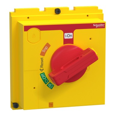 LV432599T - Direct rotary handle, ComPacT NSX 400/630, red handle on yellow front, IP40 - Schneider Electric - Direct rotary handle, ComPacT NSX 400/630, red handle on yellow front, IP40 - Schneider Electric - 0