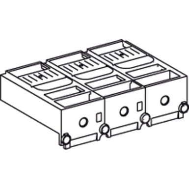 LV433683 - Short terminal shield 3 poles - Schneider Electric - Short terminal shield 3 poles - Schneider Electric - 0