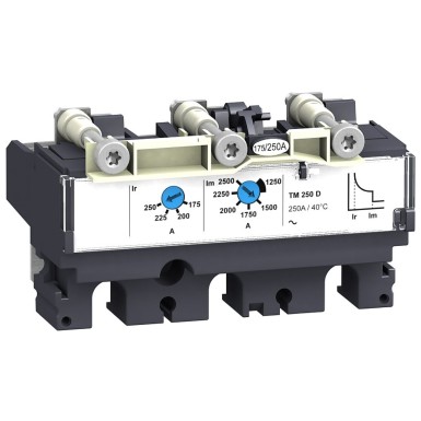 LV438135 - Trip unit TM160DC, ComPact NSX 160 DC, thermal magnetic, 160 A rating, 3P 3d - Schneider Electric - Trip unit TM160DC, ComPact NSX 160 DC, thermal magnetic, 160 A rating, 3P 3d - Schneider Electric - 0