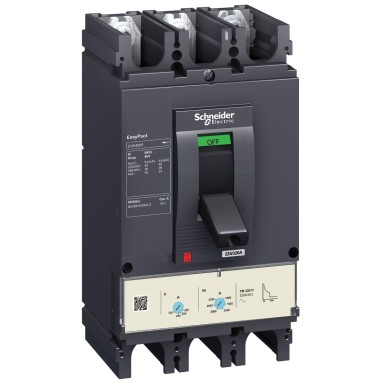 LV540305 - circuit breaker EasyPact CVS400F, 36 kA at 415 VAC, 320 A rating thermal magnetic TM-D trip unit, 3P 3d - Schneider Electric - circuit breaker EasyPact CVS400F, 36 kA at 415 VAC, 320 A rating thermal magnetic TM-D trip unit, 3P 3d - Schneider Electric - 0