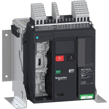 LV846436 - Circuit breaker frame, MasterPact MTZ1 06H3, 630A, 66kA/440VAC 50/60Hz (Icu), 3P, fixed, without control unit - Schneider Electric - Circuit breaker frame, MasterPact MTZ1 06H3, 630A, 66kA/440VAC 50/60Hz (Icu), 3P, fixed, without control unit - Schneider Electric - 0