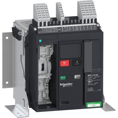 LV846438 - Circuit breaker frame, MasterPact MTZ1 10H3, 1000A, 66kA/440VAC 50/60Hz (Icu), 3P, fixed, without control unit - Schneider Electric - Circuit breaker frame, MasterPact MTZ1 10H3, 1000A, 66kA/440VAC 50/60Hz (Icu), 3P, fixed, without control unit - Schneider Electric - 0