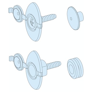 LVS01102 - PrismaSeT P Active - IP55 side panel accessories - 16 1/4 turn screws + seals - Schneider Electric - PrismaSeT P Active - IP55 side panel accessories - 16 1/4 turn screws + seals - Schneider Electric - 0