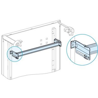 LVS03002 - PrismaSeT G Active - Adjustable rail device modul. - Box or cabinet L600 - Schneider Electric - PrismaSeT G Active - Adjustable rail device modul. - Box or cabinet L600 - Schneider Electric - 0