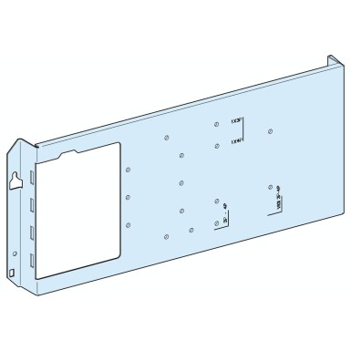 LVS03031 - Mounting plate, PrismaSeT G, for NSX/CVS/Vigi 250A, horizontal fixed, rotary handle, 5M, W600mm - Schneider Electric - Mounting plate, PrismaSeT G, for NSX/CVS/Vigi 250A, horizontal fixed, rotary handle, 5M, W600mm - Schneider Electric - 0