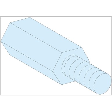 LVS03186 - PrismaSeT G Active - Hexagonal spacer - M5 - Height=23mm - set of 4 - Schneider Electric - PrismaSeT G Active - Hexagonal spacer - M5 - Height=23mm - set of 4 - Schneider Electric - 0