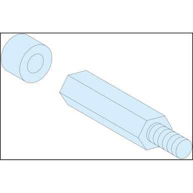 LVS03199 - PrismaSeT G Active - Hexagonal spacer - M8 - Height=40mm - set of 4 - Schneider Electric - PrismaSeT G Active - Hexagonal spacer - M8 - Height=40mm - set of 4 - Schneider Electric - 0