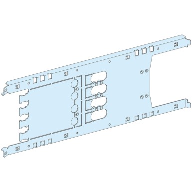 LVS03414 - Mounting plate, PrismaSeT P, for Vigi NSX/CVS 4P 250A, horizontal plugin toggle/rot handle/mot mech, 4M, W650 - Schneider Electric - Mounting plate, PrismaSeT P, for Vigi NSX/CVS 4P 250A, horizontal plugin toggle/rot handle/mot mech, 4M, W650 - Schneider Electric - 0