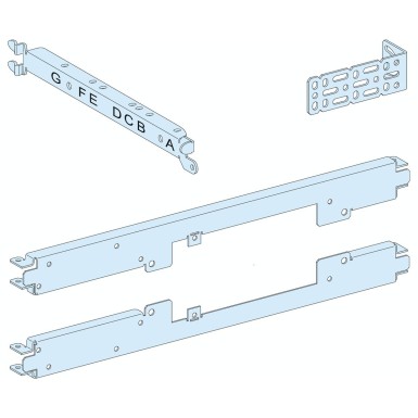 LVS03417 - Mounting plate, PrismaSeT P, for NSX100/INV250/UA/BA controller, horizontal, C/O, mot mech, W650mm - Schneider Electric - Mounting plate, PrismaSeT P, for NSX100/INV250/UA/BA controller, horizontal, C/O, mot mech, W650mm - Schneider Electric - 0