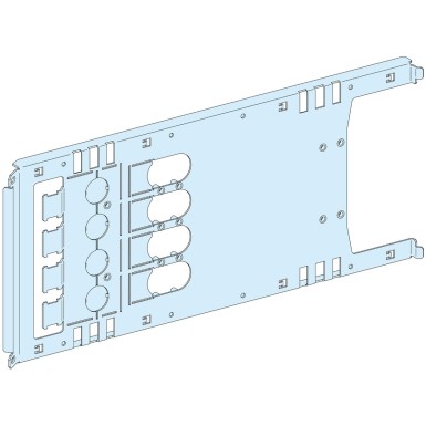 LVS03454 - Mounting plate, PrismaSeT P, for Vigi NSX/CVS 4P 630A, horizontal plugin toggle/rot handle/mot mech, W650mm - Schneider Electric - Mounting plate, PrismaSeT P, for Vigi NSX/CVS 4P 630A, horizontal plugin toggle/rot handle/mot mech, W650mm - Schneider Electric - 0