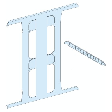 LVS03491 - Mounting plate, PrismaSeT P, for NS1000 3P changeover, horizontal, rotary handle, 13M, W650mm - Schneider Electric - Mounting plate, PrismaSeT P, for NS1000 3P changeover, horizontal, rotary handle, 13M, W650mm - Schneider Electric - 0