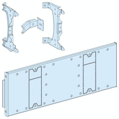 LVS03504 - Mounting plate, PrismaSeT P, for EasyPact EZCV250 3P/4P, vertical/ horizontal, fixed, toggle, W650mm - Schneider Electric - Mounting plate, PrismaSeT P, for EasyPact EZCV250 3P/4P, vertical/ horizontal, fixed, toggle, W650mm - Schneider Electric - 0