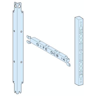 LVS03546 - Mounting plate, PrismaSeT G, for FuPact ISFL160/ISFL250 to 630 3P, vertical, fuse carriers handle, 24M, W650mm - Schneider Electric - Mounting plate, PrismaSeT G, for FuPact ISFL160/ISFL250 to 630 3P, vertical, fuse carriers handle, 24M, W650mm - Schneider Electric - 0