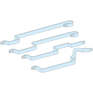 LVS04024 - Set of 4 connections, 200A, to connect Linergy BS multi-stage busbar to Linergy FM device feeder - Schneider Electric - Set of 4 connections, 200A, to connect Linergy BS multi-stage busbar to Linergy FM device feeder - Schneider Electric - 0