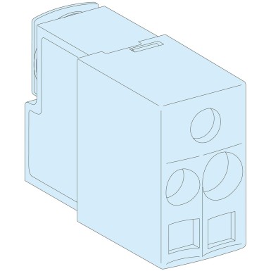 LVS04151 - Tap-off unit, Linergy BW, 55A, spring terminals 1 x 6mmІ + 1 x 10mmІ, IPXXB, set of 12 - Schneider Electric - Tap-off unit, Linergy BW, 55A, spring terminals 1 x 6mmІ + 1 x 10mmІ, IPXXB, set of 12 - Schneider Electric - 0