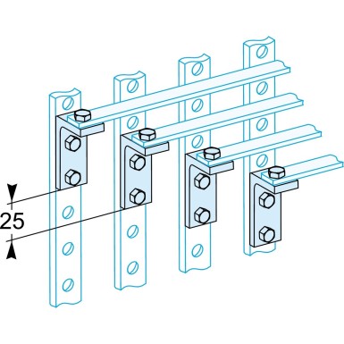 LVS04190 - Linergy - Copper brackets for back busbar connection - 250A - Schneider Electric - Linergy - Copper brackets for back busbar connection - 250A - Schneider Electric - 0