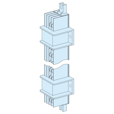 LVS04203 - Auxiliary bus duct, Linergy TA, 4P, 32A, vertical, lateral, L1755mm, Light grey, RAL 7035 - Schneider Electric - Auxiliary bus duct, Linergy TA, 4P, 32A, vertical, lateral, L1755mm, Light grey, RAL 7035 - Schneider Electric - 0