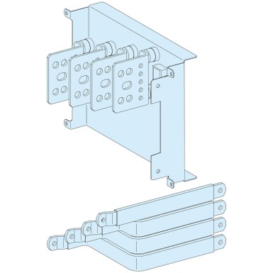 LVS04456 - Connection transfer assembly, PrismaSeT P, NSX630, 4P, horizontal fixed, with toggle, in duct - Schneider Electric - Connection transfer assembly, PrismaSeT P, NSX630, 4P, horizontal fixed, with toggle, in duct - Schneider Electric - 0