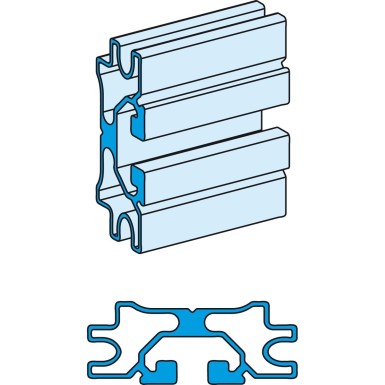 LVS04560 - Profile busbar, Linergy LGYE, 630A, for a horizontal installation, L2000mm - Schneider Electric - Profile busbar, Linergy LGYE, 630A, for a horizontal installation, L2000mm - Schneider Electric - 0