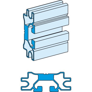 LVS04561 - Profile busbar, Linergy LGYE, 800A, for a horizontal installation, L2000mm - Schneider Electric - Profile busbar, Linergy LGYE, 800A, for a horizontal installation, L2000mm - Schneider Electric - 0