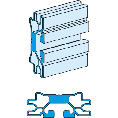 LVS04562 - Profile busbar, Linergy LGYE, 1000A, for a horizontal installation, L2000mm - Schneider Electric - Profile busbar, Linergy LGYE, 1000A, for a horizontal installation, L2000mm - Schneider Electric - 0