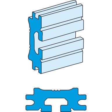 LVS04564 - Profile busbar, Linergy LGYE, 1600A, for a horizontal installation, L2000mm - Schneider Electric - Profile busbar, Linergy LGYE, 1600A, for a horizontal installation, L2000mm - Schneider Electric - 0