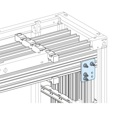 LVS04604 - Linergy LGYE - Short connection JdB Vert./JdB Horiz. 2000-2500A - with hardware - Schneider Electric - Linergy LGYE - Short connection JdB Vert./JdB Horiz. 2000-2500A - with hardware - Schneider Electric - 0