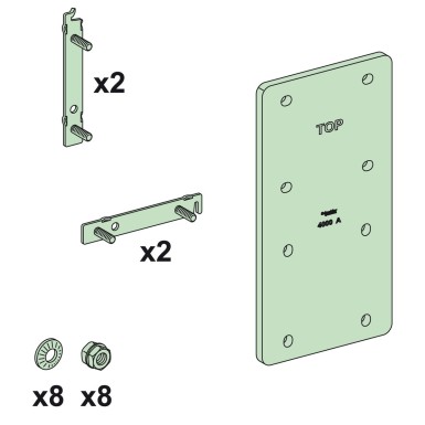 LVS04607 - Linergy LGYE - Flat link between JdB Vert/Horiz 3200A - with screws - Schneider Electric - Linergy LGYE - Flat link between JdB Vert/Horiz 3200A - with screws - Schneider Electric - 0