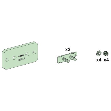 LVS04620 - Connection, Linergy LGY, for horizontal busbar joint connection 1600A - Schneider Electric - Connection, Linergy LGY, for horizontal busbar joint connection 1600A - Schneider Electric - 0