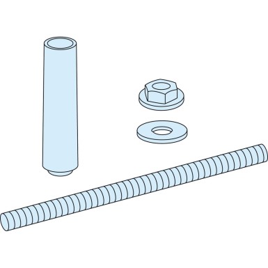 LVS04646 - Mounting hardware, Linergy LGYE, for bars or profile H150 mm, contains 12 threaded rods and 12 insulators. 3200A - Schneider Electric - Mounting hardware, Linergy LGYE, for bars or profile H150 mm, contains 12 threaded rods and 12 insulators. 3200A - Schneider Electric - 0