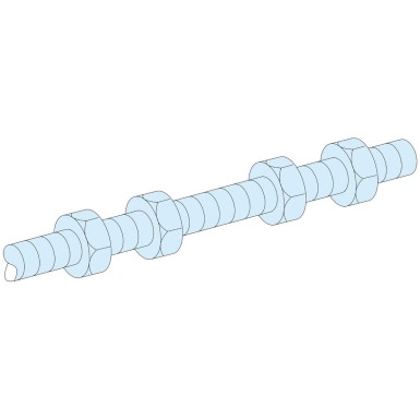 LVS04691 - Spacing rods, PrismaSeT P, for lateral busbar mounting - Schneider Electric - Spacing rods, PrismaSeT P, for lateral busbar mounting - Schneider Electric - 0