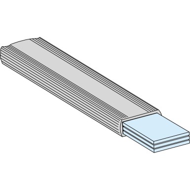 LVS04742 - Insulated flexible bar, PrismaSeT P and G, 200 A, busbar size 20 x 2mm, length 1800mm, set of 1 - Schneider Electric - Insulated flexible bar, PrismaSeT P and G, 200 A, busbar size 20 x 2mm, length 1800mm, set of 1 - Schneider Electric - 0