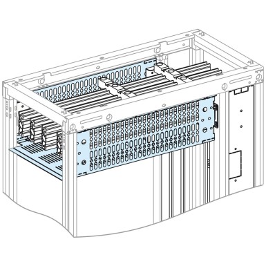 LVS04963 - Partition Plate, PrismaSeT P, form 2, 4M, front and rear horizontal partition, for enclosures W300, D600 - Schneider Electric - Partition Plate, PrismaSeT P, form 2, 4M, front and rear horizontal partition, for enclosures W300, D600 - Schneider Electric - 0