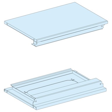 LVS08371 - Top/bottom plate, PrismaSeT G, for extension enclosure, W 600mm, IP55, white, RAL 9003, set of 2 plates - Schneider Electric - Top/bottom plate, PrismaSeT G, for extension enclosure, W 600mm, IP55, white, RAL 9003, set of 2 plates - Schneider Electric - 0