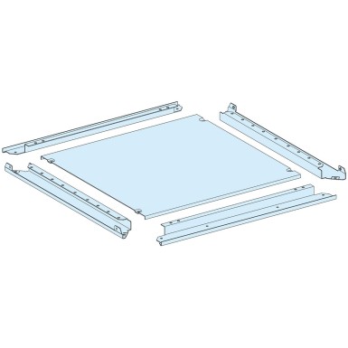 LVS08483 - Gland plate, PrismaSeT P, Plain type, for enclosure W300mm, D400mm, IP55, white, RAL 9003 - Schneider Electric - Gland plate, PrismaSeT P, Plain type, for enclosure W300mm, D400mm, IP55, white, RAL 9003 - Schneider Electric - 0