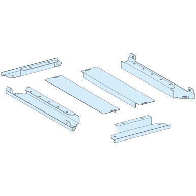 LVS08493 - Gland plate, PrismaSeT P, Two-part gland plate, for enclosure W300mm, D400mm, IP31, white, RAL 9003 - Schneider Electric - Gland plate, PrismaSeT P, Two-part gland plate, for enclosure W300mm, D400mm, IP31, white, RAL 9003 - Schneider Electric - 0