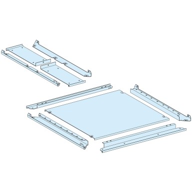 LVS08687 - Gland plate, PrismaSeT P, Plain type, for enclosure W650+150mm D600mm, IP55, white, RAL 9003 - Schneider Electric - Gland plate, PrismaSeT P, Plain type, for enclosure W650+150mm D600mm, IP55, white, RAL 9003 - Schneider Electric - 0