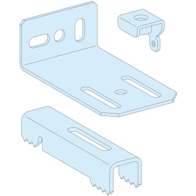 LVS08704 - PrismaSeT P Active - Floor/wall fixing kit - set of 2 brackets and 4 flanges - Schneider Electric - PrismaSeT P Active - Floor/wall fixing kit - set of 2 brackets and 4 flanges - Schneider Electric - 0