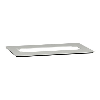 LVS08876 - Support gland plate, PrismaSeT G, cut-outs, FL21 gland plate, for enclosure, W600mm/300mm, IP55, white, RAL 9003 - Schneider Electric - Support gland plate, PrismaSeT G, cut-outs, FL21 gland plate, for enclosure, W600mm/300mm, IP55, white, RAL 9003 - Schneider Electric - 0