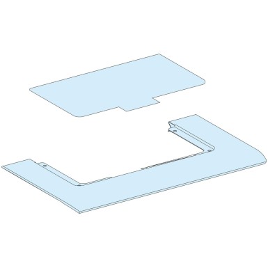 LVS08884 - Roof plate, PrismaSeT G, for enclosure, W300mm, IP30, metal plate with plastic gland plates, white, RAL 9003 - Schneider Electric - Roof plate, PrismaSeT G, for enclosure, W300mm, IP30, metal plate with plastic gland plates, white, RAL 9003 - Schneider Electric - 0